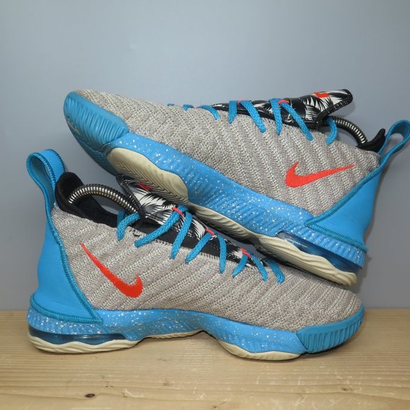 Nike Lebron XVI 16 GS South Beach Size 5.5Y - Picture 8 of 11